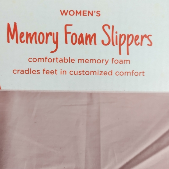 Totes Toasties Women' s Memory Foam Slippers XL ( 9/10) Wine Faux Fur NEW IN BOX - Picture 9 of 10